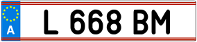 Trailer License Plate